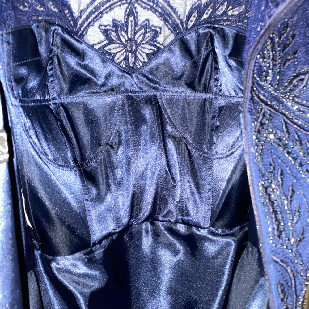 Formal Navy Blue Dress - Picture 9 of 10